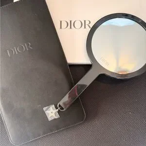Dior | Accessories | Dior Black Handheld Mirror With Case  display picture 3